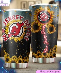 new jersey devils nhl tumbler sunflower tumbler with nhl logo g fanatics 1 eiymlt