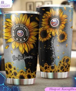 new york islanders nhl tumbler sunflower sunshine design tumbler 2 mq74bl