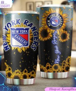 new york rangers nhl tumbler sunflower design tumbler for nhl fans ideal for any occasion 1 ymkhqk