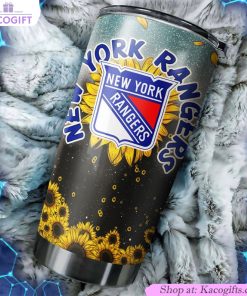 new york rangers nhl tumbler sunflower design tumbler for nhl fans ideal for any occasion 2 b9rt4b