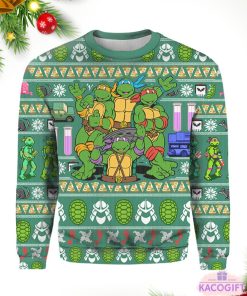 ninja turtles ugly christmas sweater 1