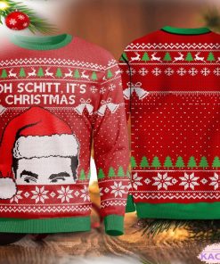 oh schitt its creek christmas ugly sweater sweatshirt 1