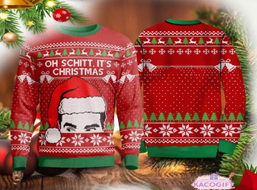 oh schitt its creek christmas ugly sweater sweatshirt 1