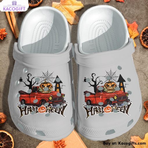 old truck for halloween 3d printed crocs shoes 1