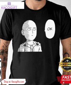 one punch man saitama ok manga unisex shirt 1 yi3b7d