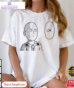 one punch man saitama ok manga unisex shirt 3 tpktx2