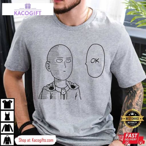 one punch man saitama ok manga unisex shirt 4 ffzxik