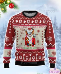 pennywise christmas halloween 2022 ugly sweater 2