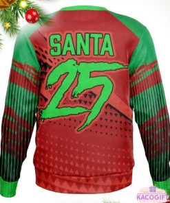 personalized braaap santa motorcycle ugly christmas sweater 2