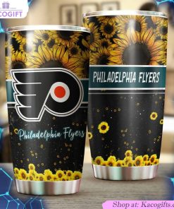 philadelphia flyers nhl tumbler beautiful sunflower design tumbler 2 sgvwsj