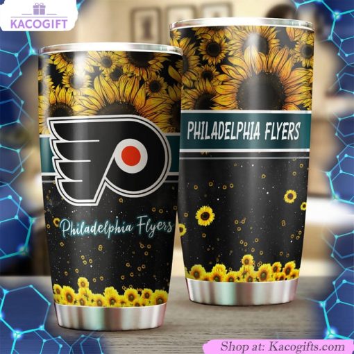 philadelphia flyers nhl tumbler beautiful sunflower design tumbler 2 sgvwsj