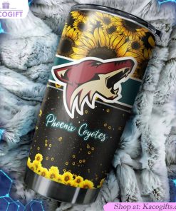 phoenix coyotes nhl tumbler beautiful sunflower design tumbler 1 oojkub