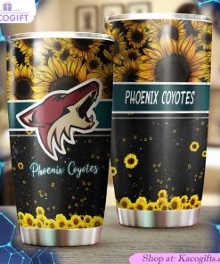 phoenix coyotes nhl tumbler beautiful sunflower design tumbler 2 q5xddd