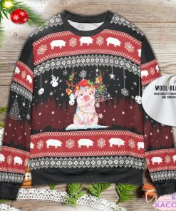 pig lovers ugly christmas sweater 2