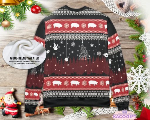 pig lovers ugly christmas sweater 3