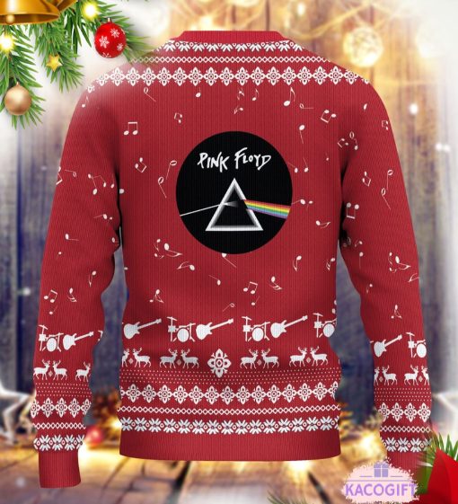 pink floyd band 3d ugly christmas sweater 3