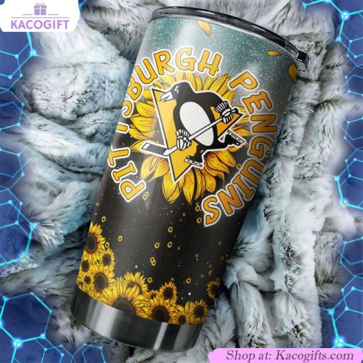 pittsburgh penguins nhl tumbler get your daily dose of sunshine with this sunflower tumbler 2 hnfprw