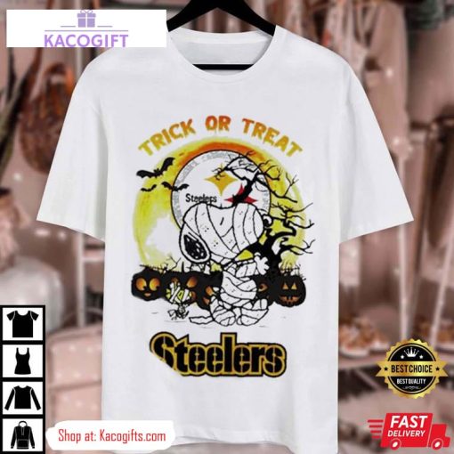 pittsburgh steelers mummy snoopy trick of treat halloween unisex shirt 3 f4doun