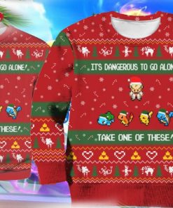 pokemon zelda christmas ugly sweater sweatshirt for kids men women 1