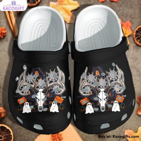 portrait deer skull ghost pumpkin castle 3d printed crocs shoes 1