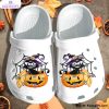 pumpkin cat witch halloween 3d printed crocs shoes 1