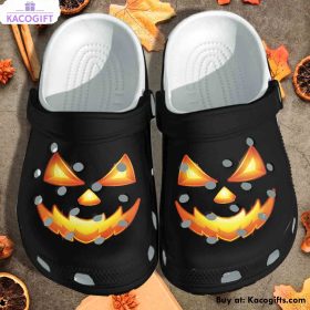 pumpkin face cosplay halloween 3d printed crocs shoes 1