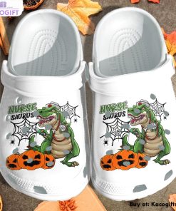 pumpkin nurse dinosaurus halloween funny 3d printed crocs shoes 1