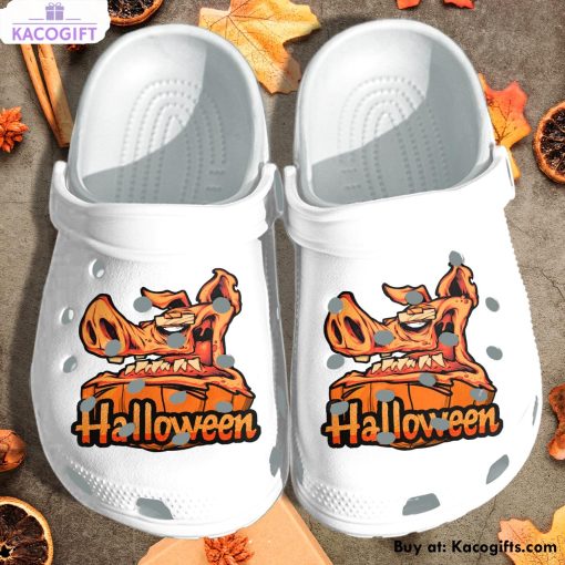 pumpkin pig in halloween 3d printed crocs shoes 1