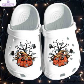 pumpkin witch hat 3d printed crocs shoes 1