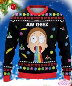 rick and morty christmas ugly sweater 2