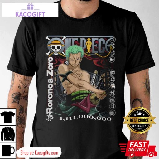 roronoa zoro bounty unisex shirt 2 z9l8sw