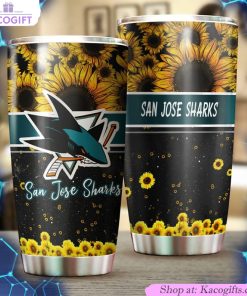 san jose sharks nhl tumbler beautiful sunflower design tumbler 2 w2fiyw