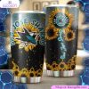 san jose sharks nhl tumbler sunflower design tumbler 1 iqkpjh