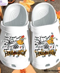 scary chicken in halloween night 3d printed crocs shoes 1