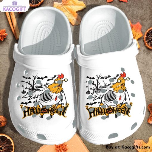 scary chicken in halloween night 3d printed crocs shoes 1