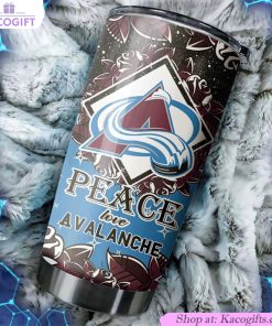 show your love for colorado avalanche with this peaceful and lovely tumbler 1 hzindz