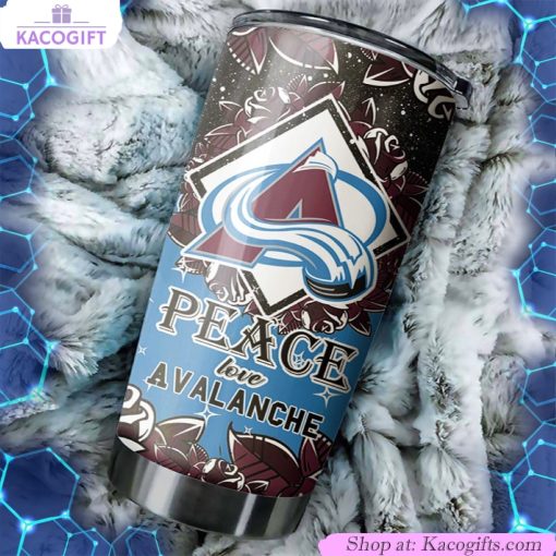 show your love for colorado avalanche with this peaceful and lovely tumbler 1 hzindz