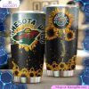 show your love for minnesota wild with this beautiful sunflower tumbler 1 sisnlz