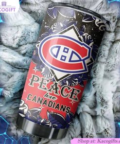 show your love for montreal canadians with this peace love nhl tumbler 1 gupsgv