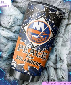 show your love for the islanders with this peace love nhl tumbler 1 jlw6nr