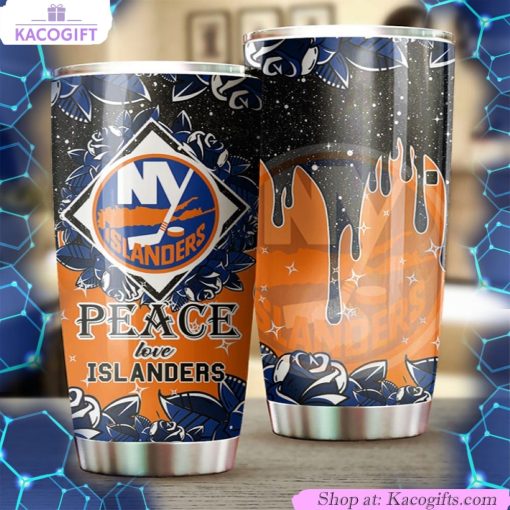 show your love for the islanders with this peace love nhl tumbler 2 y8w8bt