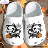 skeleton cat cartoon 3d printed crocs shoes 1