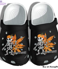 skull high tattoo weed 3d printed crocs shoes 1