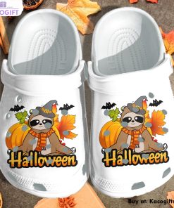 sloth witch with bats cartoon 3d printed crocs shoes 1