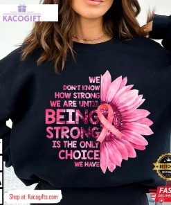 sunflower breast cancer awareness pink ribbon in october unisex shirt 2 ptx2c3