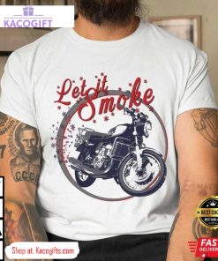 suzuki gt750 lets it smoke motorcycle unisex shirt 1 vljtxg