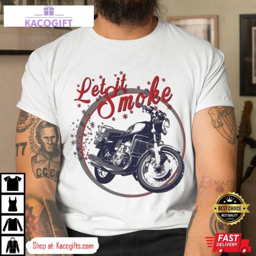 suzuki gt750 lets it smoke motorcycle unisex shirt 1 vljtxg