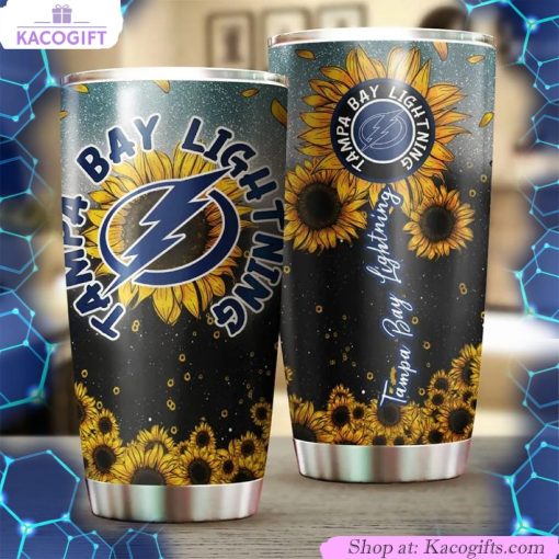 tampa bay lightning nhl tumbler with sunflower design perfect for sports enthusiasts 1 gkguzu