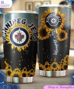 winnipeg jets nhl tumbler sunflower sunshine design tumbler for nhl fans ideal for any occasion 1 pedgvn