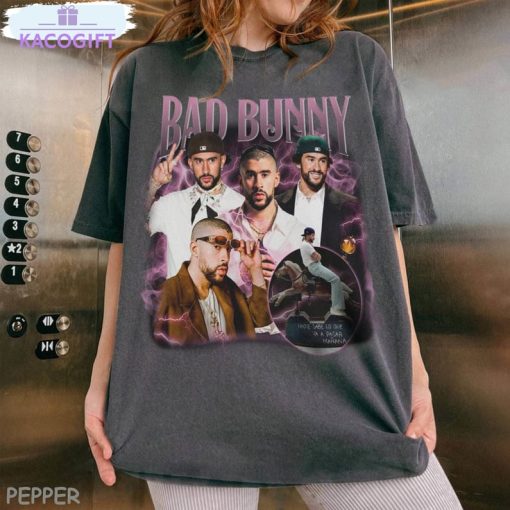 bad bunny new album shirt vintage nadie sabe lo que va a pasar manana crewneck sweatshirt 3